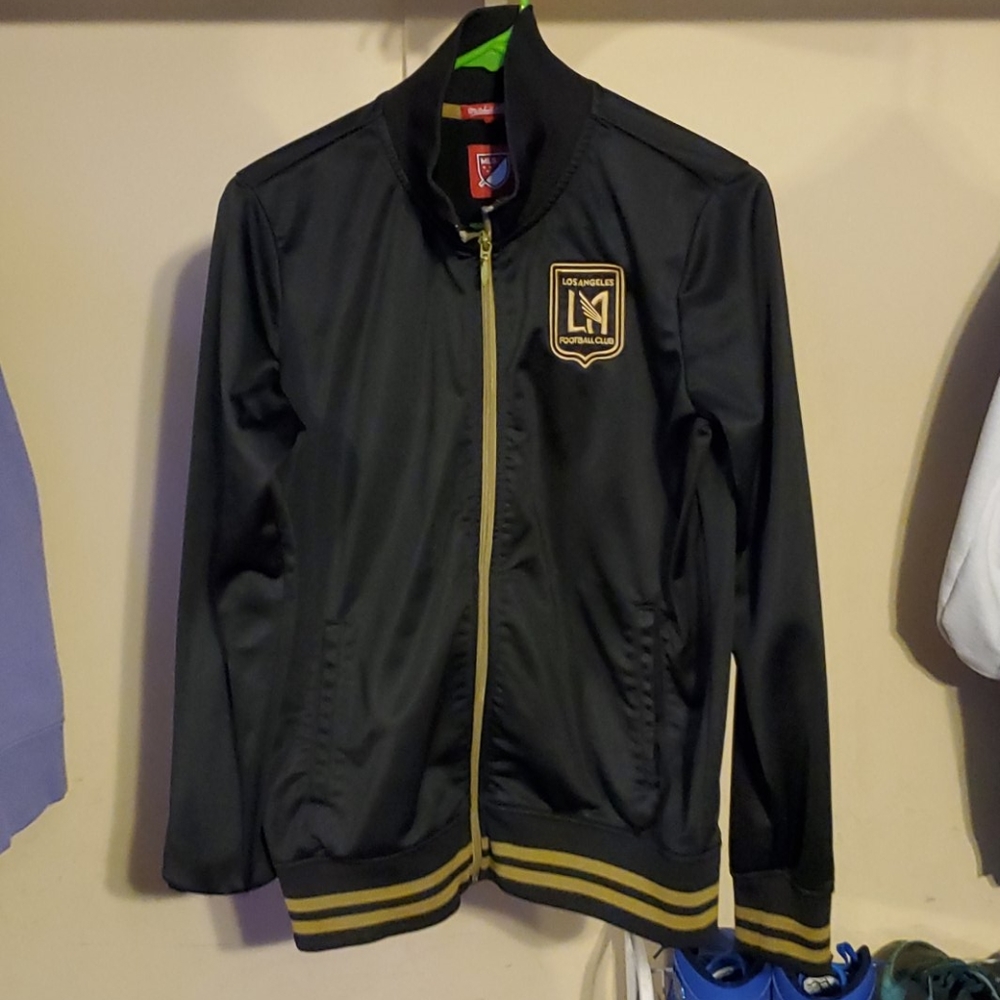 LAFC Women's Black & Gold Track Jacket Sweater